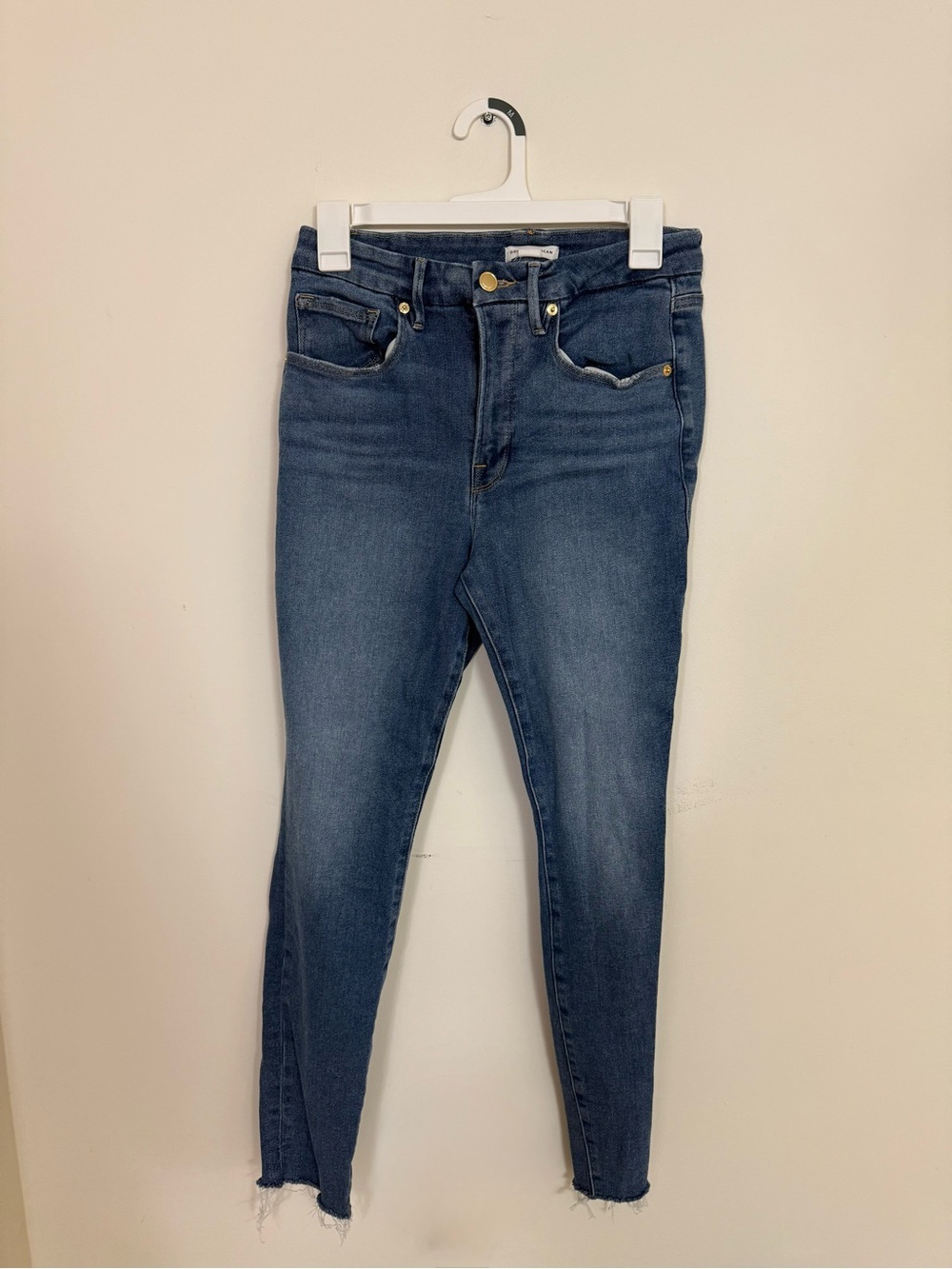 Good American Midnight Wash High-Rise Skinny Jeans